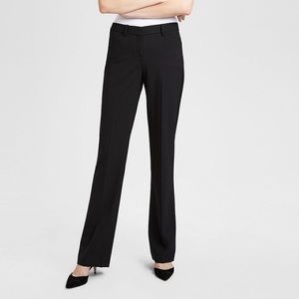 Theory nettoyage Blend Wool Black Flared Pant